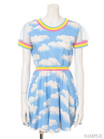 COTTON CANDY SKY ONE-PIECE/BLUE