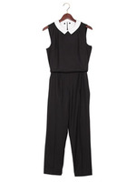 JPCI レースエリツキノースリーブオールインワン　/ PARTY / 結婚式/Black