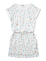 PALM TREE DRAWSTRING OP/WHITE