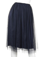 【2ndline】ヒザ下チュールスカート　CL−0566/NVY