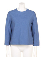 【BED&BREAKFAST】LUXE COTTON LINKS Top/BLUE