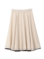 柄フレアスカート/ベージュ系(352)