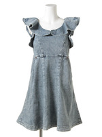 D1182デニムノースリフレアーOP/ケミカル