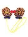 LEOPARD  MARSHMALLOW  MITTEN/BEIGE