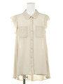 【JILL by JILLSTUART】CHIFFON BLOUSES/ホワイト