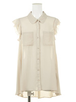 【JILL by JILLSTUART】CHIFFON BLOUSES/ホワイト