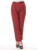 タックテーパードパンツ/Bordeaux