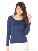 見せかけロンT/ネイビー