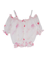 lipprint blouse/white