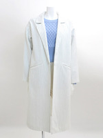 【宮田聡子さんカタログ着用】ミモレ丈チェスターコート/ピンク