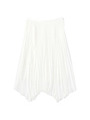 イレギュラーヘムプリーツスカート/ホワイト(001)