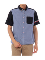 ギンガムチェックシャツ/グリーン系(422)