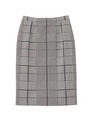 グレンチェックペンシルスカート/ブラック(219)