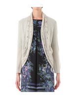 ケーブル編ニットカーディガン/グレー系(011)