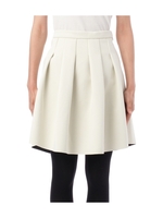 ストレッチショートフレアスカート/ホワイト(002)