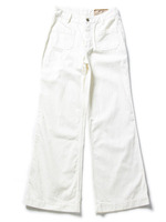 デニムワイドパンツ/ホワイト