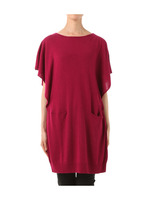 フレアスリーブニットワンピース/ピンク系(073)