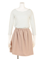 ボーダードッキングワンピース/ブルー