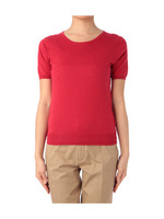 超長綿ラウンドネックプルオーバー/レッド系(062)