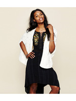 透かし編みニットカーディガン/ホワイト(005)