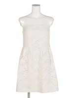 Embroid chiffon OP/WHT