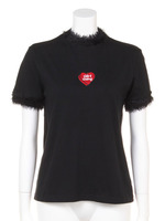 GIRL GANG シャギーTシャツ/WHITE