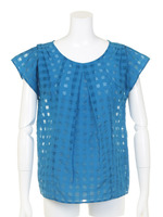 T/CチェックタックBL/オレンジ