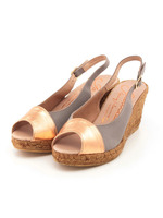 【GAIMO】切り替えコンビバックストラップサンダル/グレーコンビ