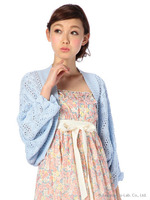 【LIZ LISA】ドルマン風カーディガン/ブルー