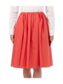 カラータイプライターフレアスカート/オレンジ(067)