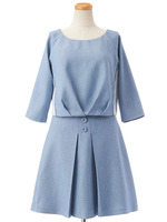 サイドレースセットアップ/ピンクベージュ