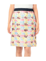 テキスタイル柄ミディスカート/オフホワイト(142)