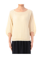 バルーンスリーブプリーツニット/ベージュ(052)