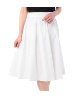 ミモレ丈フレアスカート/ホワイト(001)