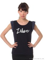 刺繍ロゴT/シロ