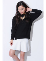 袖スピンドルニットTOP/MINT