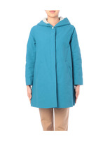 綿ナイロンフーデットコート/ライトブルー(091)