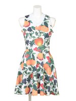 Orange Blossom Tennis Dress/WHITE