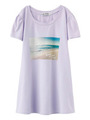 S/S DOLLY TOP SEA/WHITE