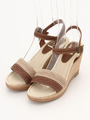 【Funny show】メッシュストラップサンダル/ベージュコンビ