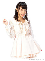 【LIZLISA】ドットシフォントップス/ピンク