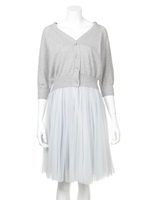 ドルマンチュールコンビワンピース/GRY