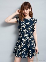 ファイユポピーワンピ/ネイビー