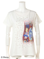 プリントTシャツ（アリスインワンダーランド）/ホワイト