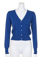 Ry Ny短丈カーデ/ブルー