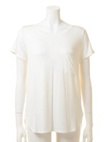 【mystic】袖ロールアップティー/オフホワイト