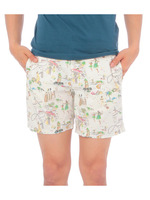 アロハ柄ショーツ/ホワイト(002)