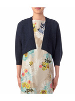 サマーボレロ風ニットカーディガン/ネイビー(093)