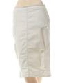 ストレッチデニムダメージSK/WHITE