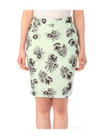 ストレッチペンシルスカート/ブルー系(591)